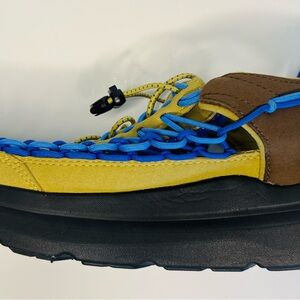 Keen Uneek WK Sandals Men's 11.5 Woven Shoes Khaki Black Blue Outdoor